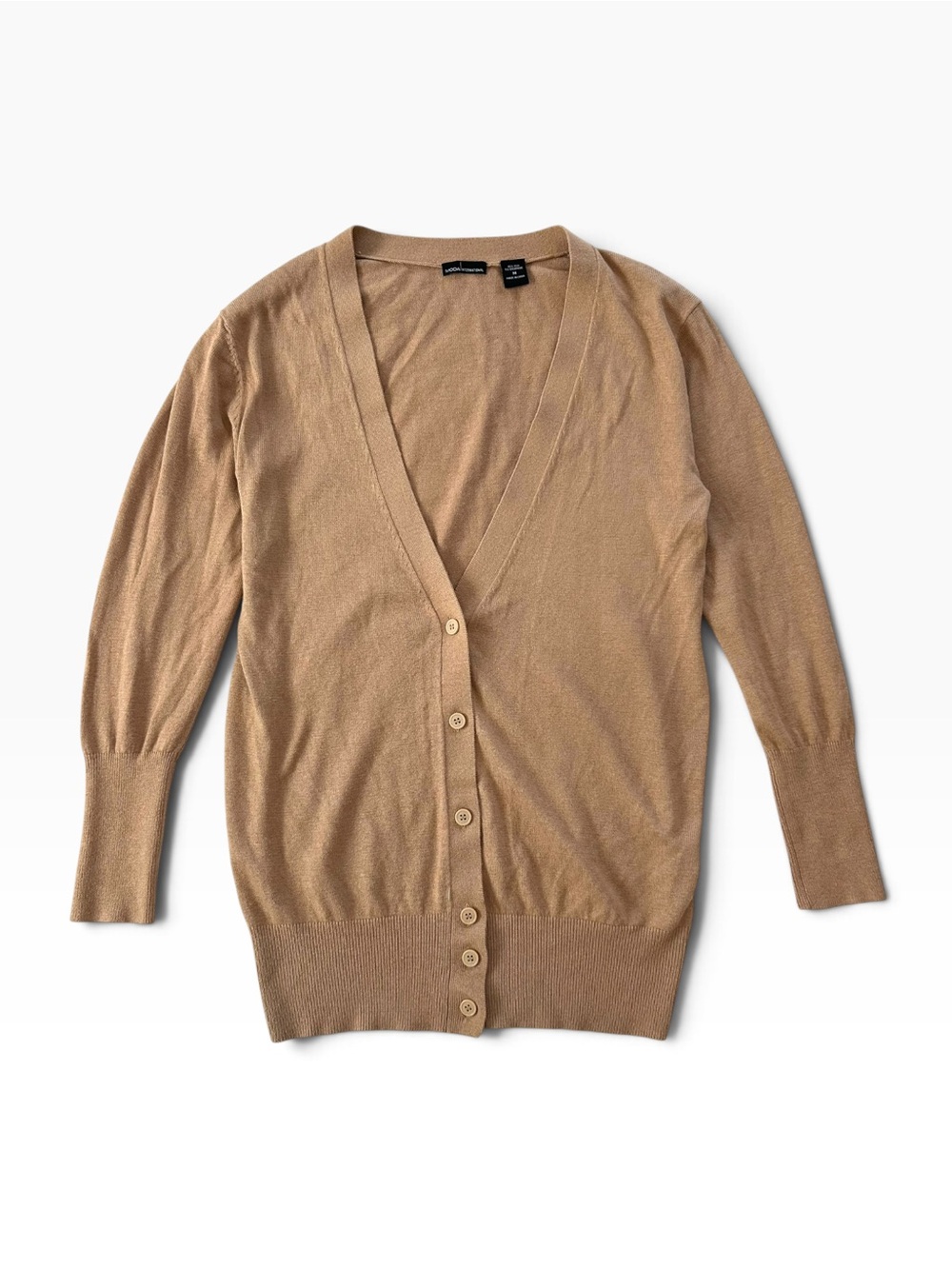 Silk and Cashmere Y2K Slouchy Fall Tan Cottagecore Cardigan Grandma